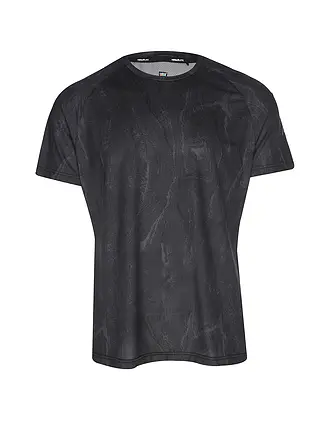 RUKKA | Herren Laufshirt Maavesi Print | schwarz